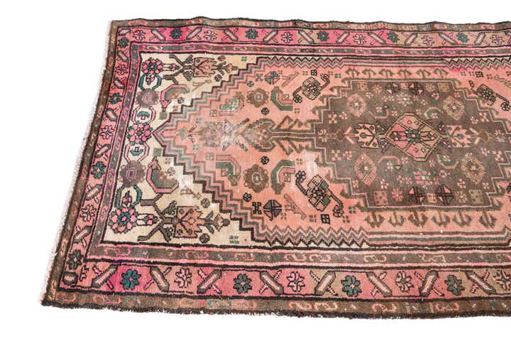 3' 3 x 6' 4 Hand Knotted Ultra Vintage Persian Wool Rug