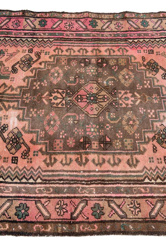 3' 3 x 6' 4 Hand Knotted Ultra Vintage Persian Wool Rug