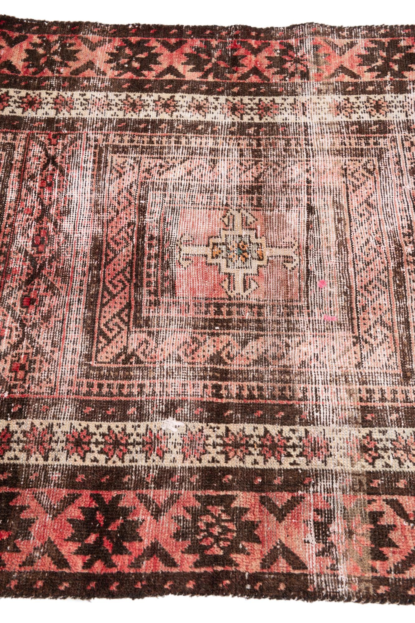 3' 2 x 6' Hand Knotted Ultra Vintage Persian Wool Rug