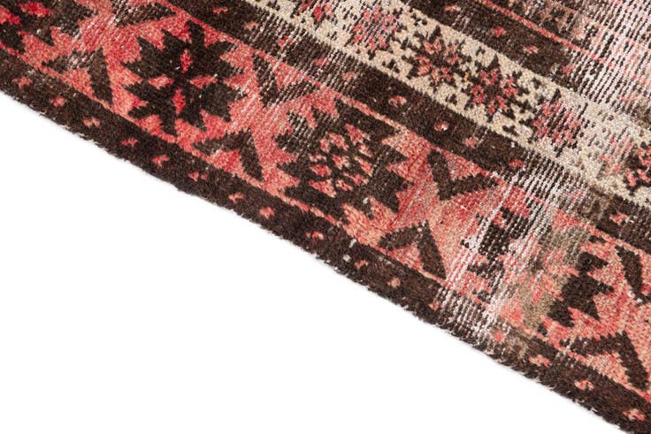 Detail image of 3' 2 x 6' Hand Knotted Ultra Vintage Persian Wool Rug