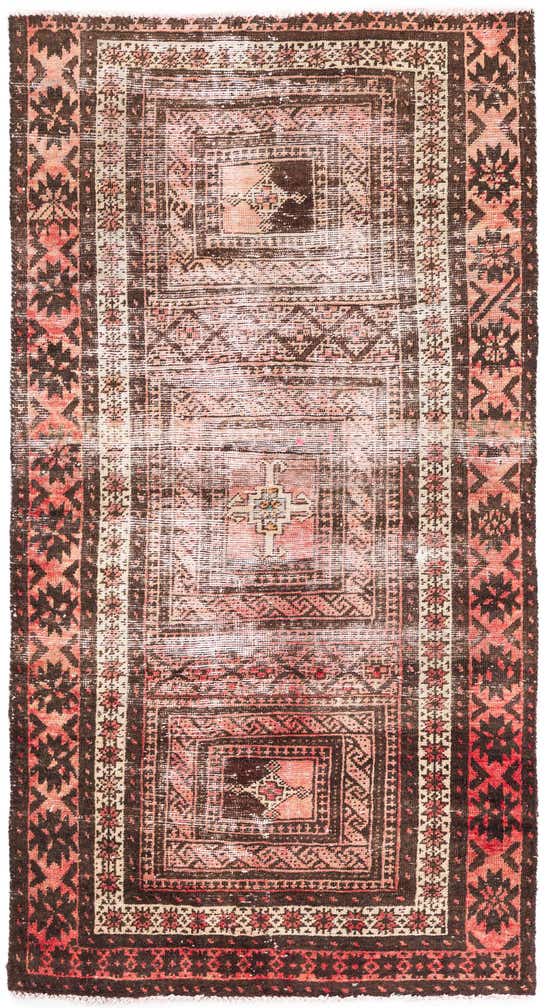 3' 2 x 6' Hand Knotted Ultra Vintage Persian Wool Rug