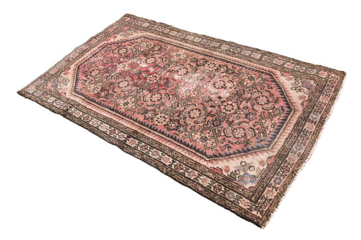 Detail image of 3' 2 x 5' 2 Hand Knotted Ultra Vintage Persian Wool Rug