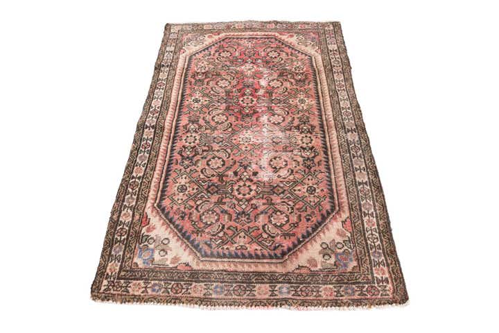 3' 2 x 5' 2 Hand Knotted Ultra Vintage Persian Wool Rug