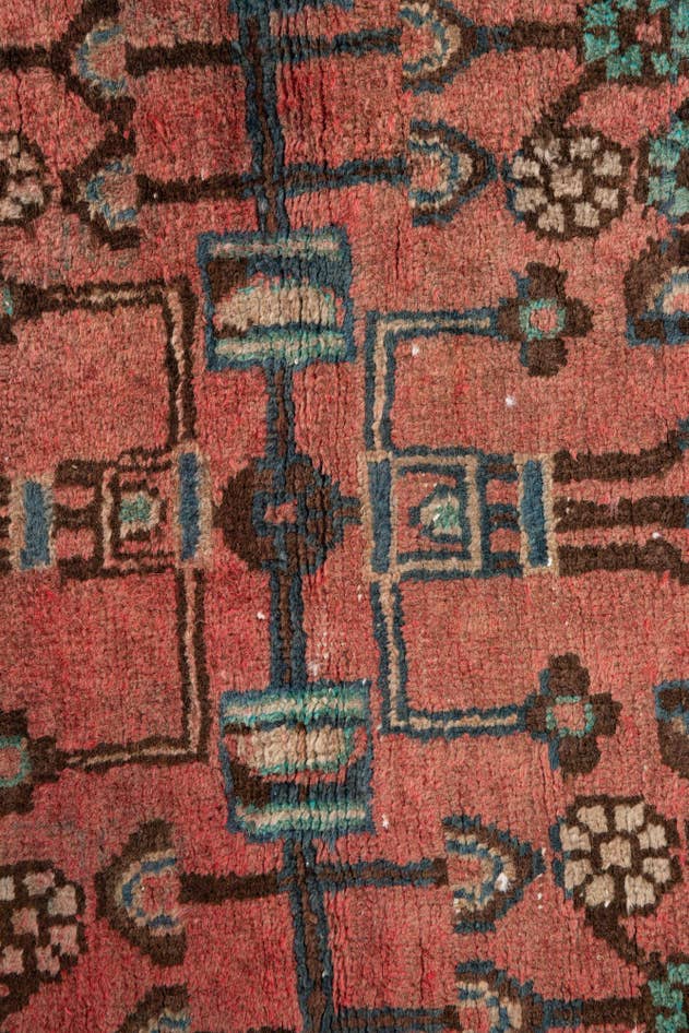 Detail image of 3' 7 x 5' 2 Hand Knotted Ultra Vintage Persian Wool Rug