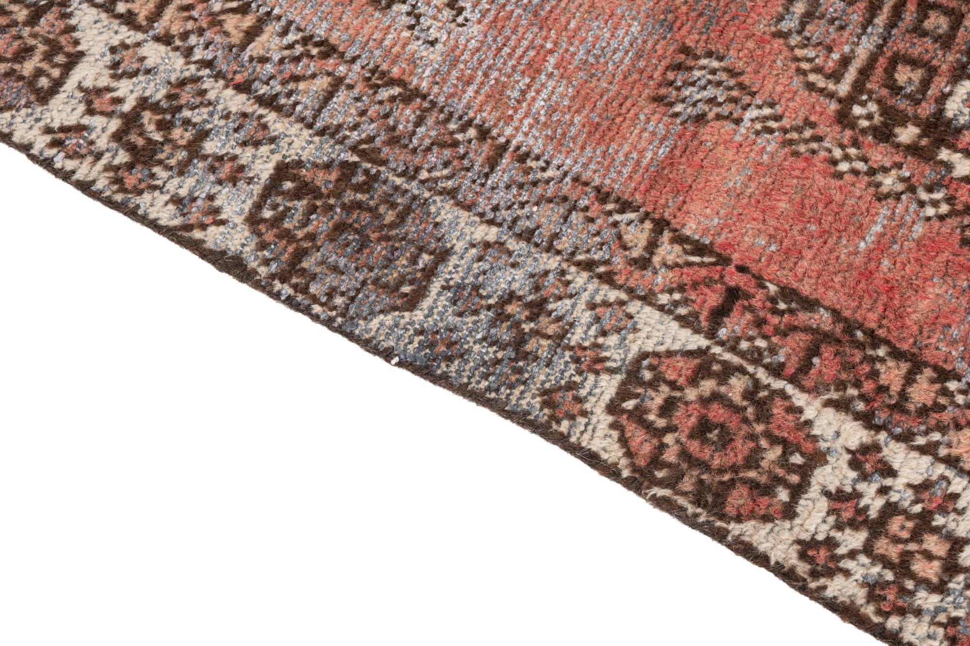 3' 8 x 6' Hand Knotted Ultra Vintage Persian Wool Rug