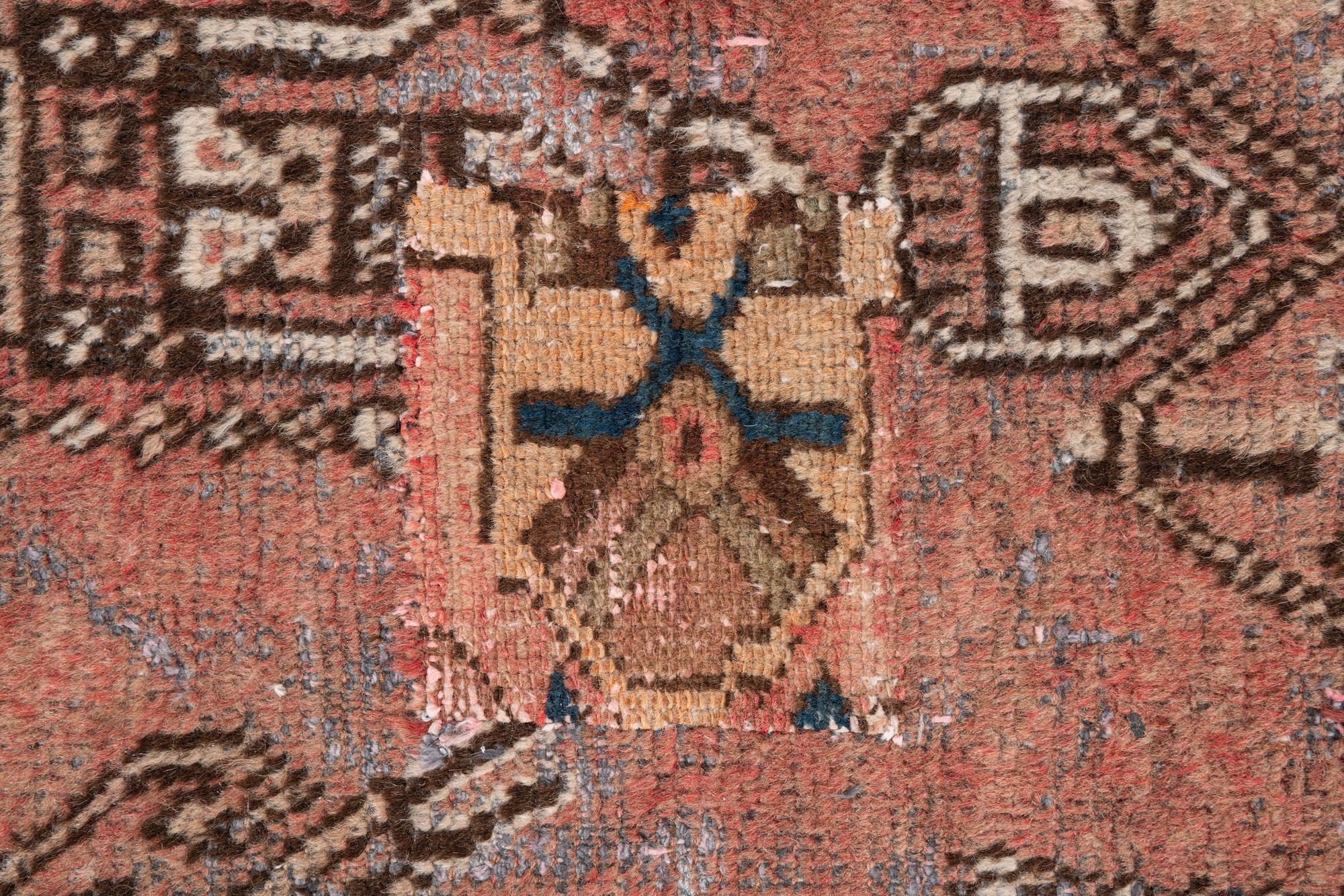 3' 8 x 6' Hand Knotted Ultra Vintage Persian Wool Rug