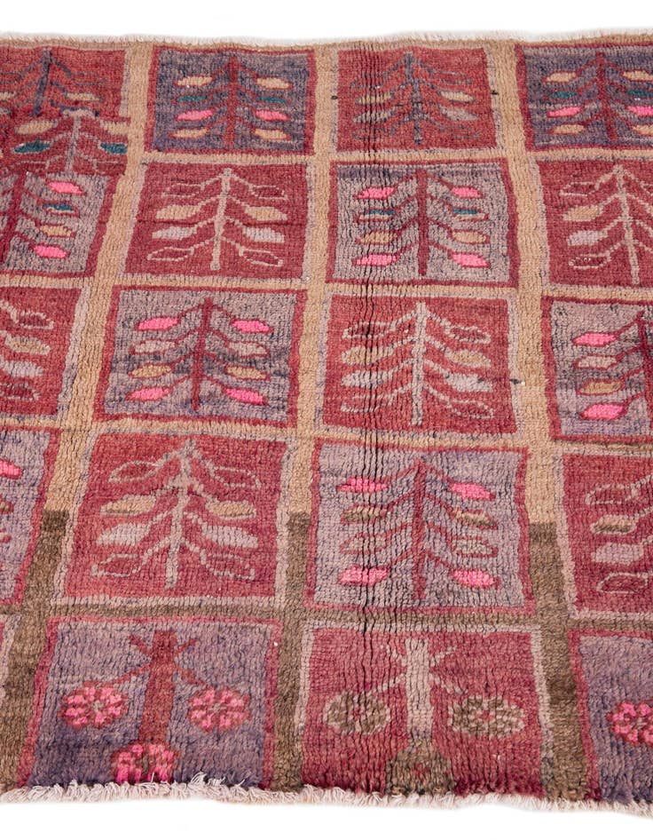 Detail image of 3' 4 x 4' 9  Hand Knotted Ultra Vintage Persian Wool Rug