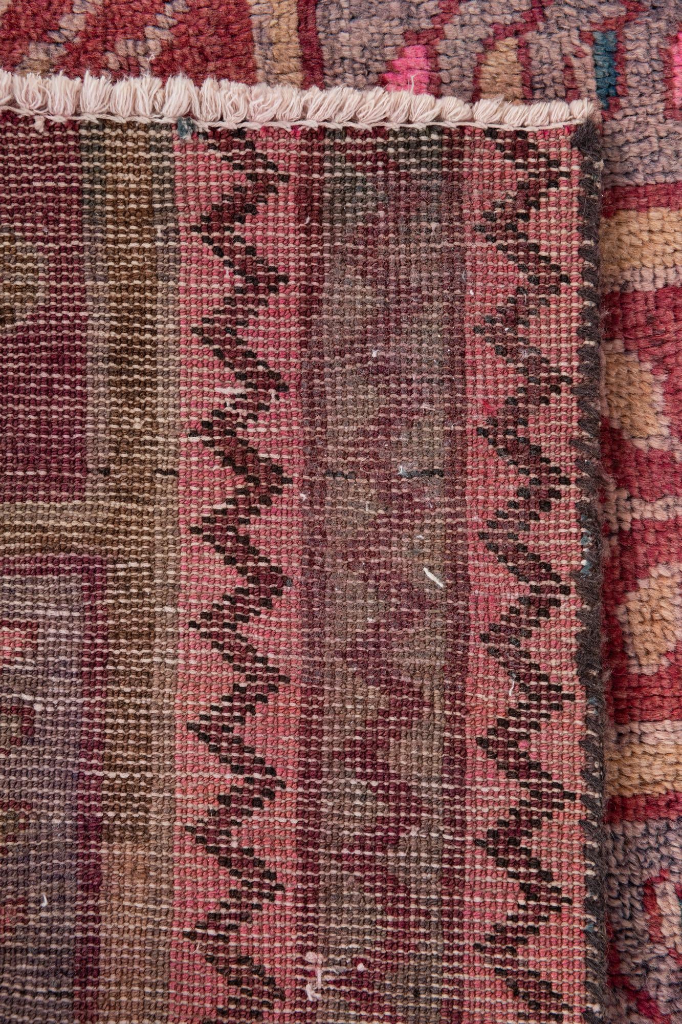 3' 4 x 4' 9 Hand Knotted Ultra Vintage Persian Wool Rug