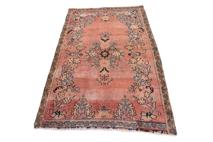 110cm x 170cm Handgeknüpft Ultra Vintage Persisch Wolle Teppich
