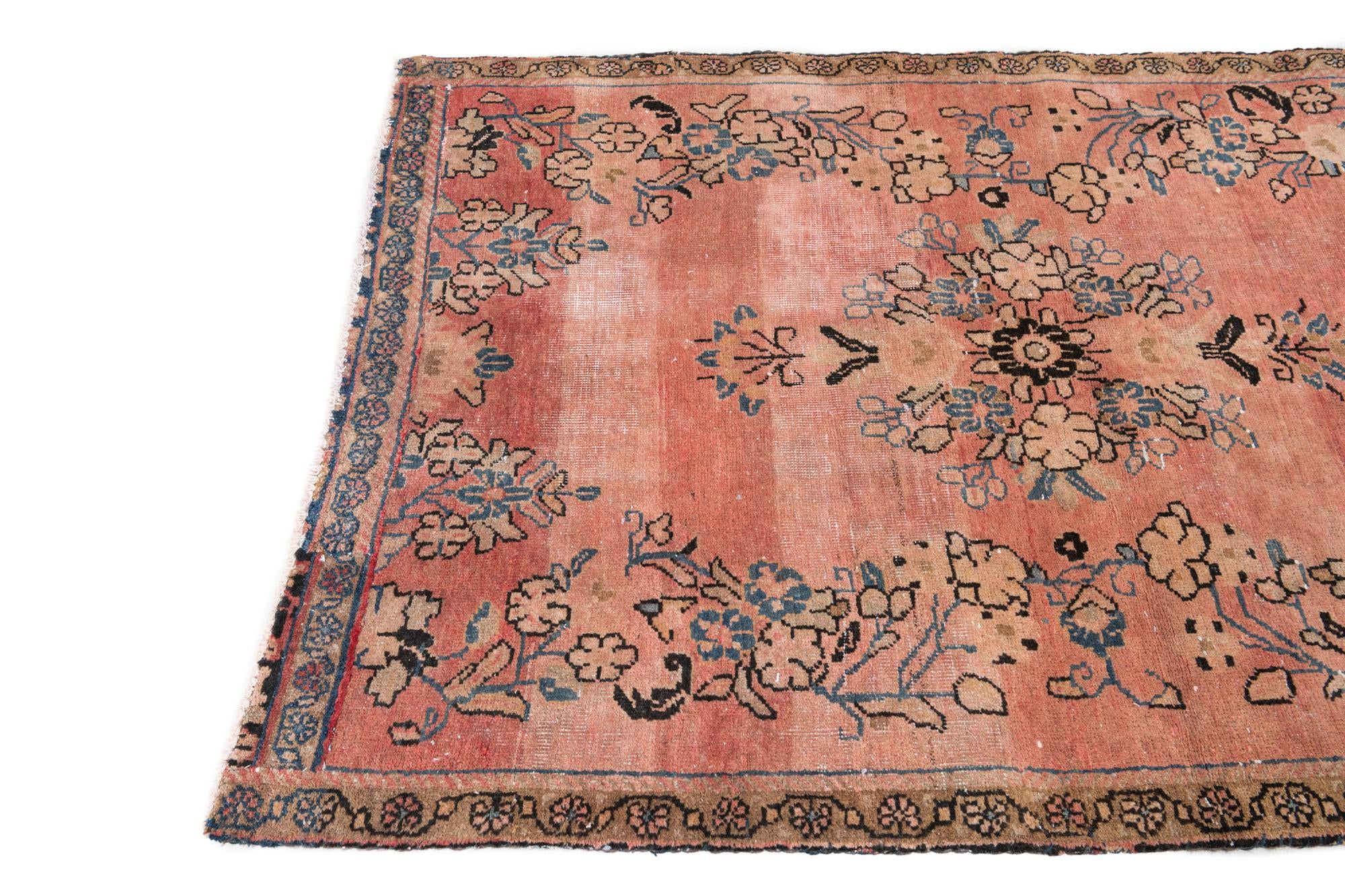 3' 7 x 5' 6 Hand Knotted Ultra Vintage Persian Wool Rug