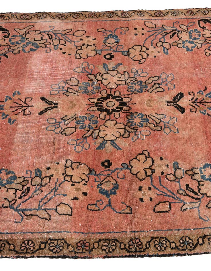 Detail image of 3' 7 x 5' 6  Hand Knotted Ultra Vintage Persian Wool Rug