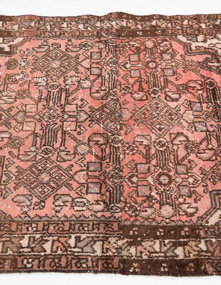 Detail image of 3' 5 x 4' 10  Hand Knotted Ultra Vintage Persian Wool Rug