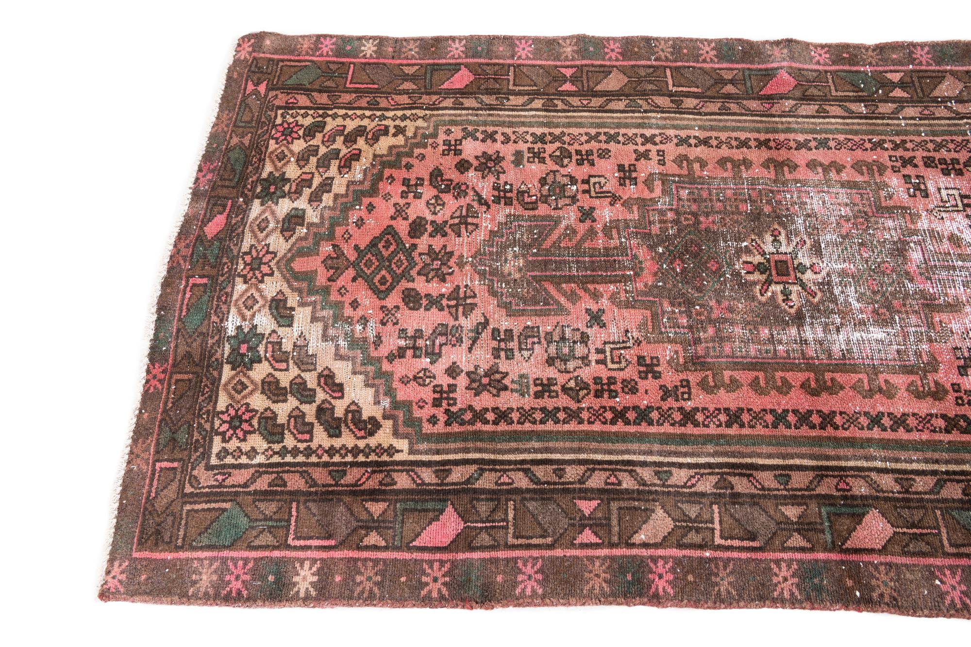 3' 3 x 6' Hand Knotted Ultra Vintage Persian Wool Rug