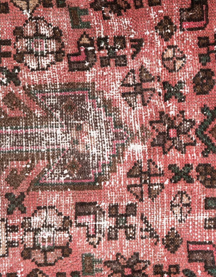 Detail image of 3' 3 x 6'  Hand Knotted Ultra Vintage Persian Wool Rug