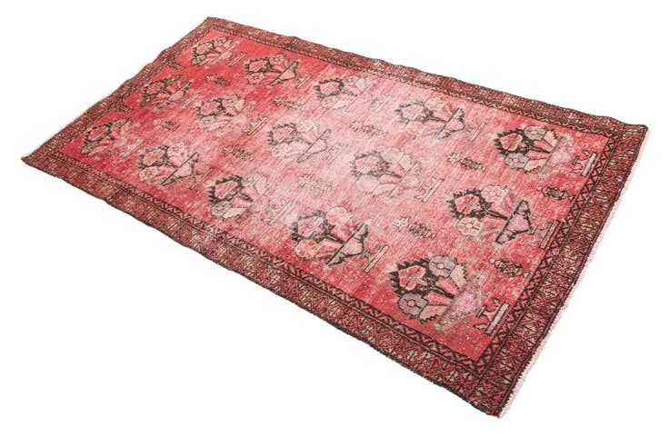 Detail image of 3' 5 x 6' Hand Knotted Ultra Vintage Persian Wool Rug