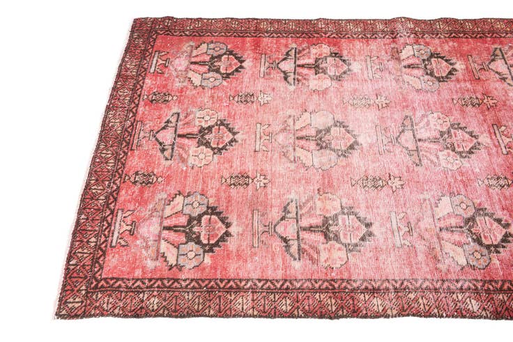 Detail image of 3' 5 x 6' Hand Knotted Ultra Vintage Persian Wool Rug