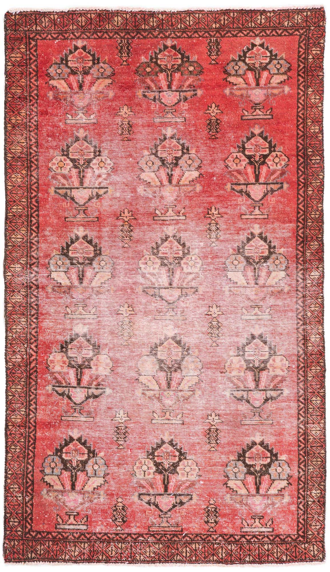 3' 5 x 6' Hand Knotted Ultra Vintage Persian Wool Rug