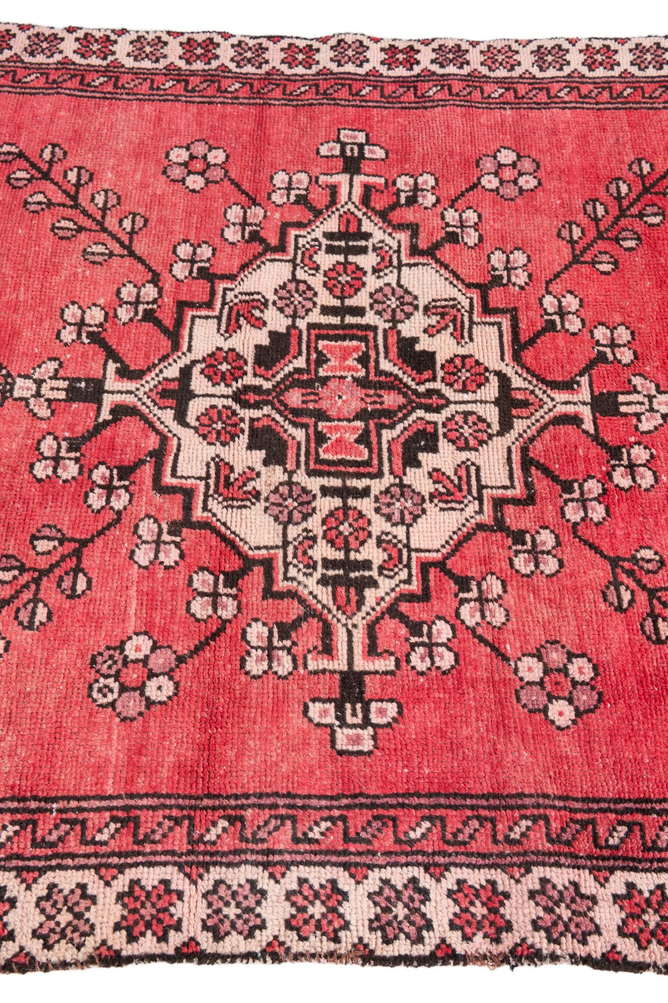 3' 7 x 6' Hand Knotted Ultra Vintage Persian Wool Rug