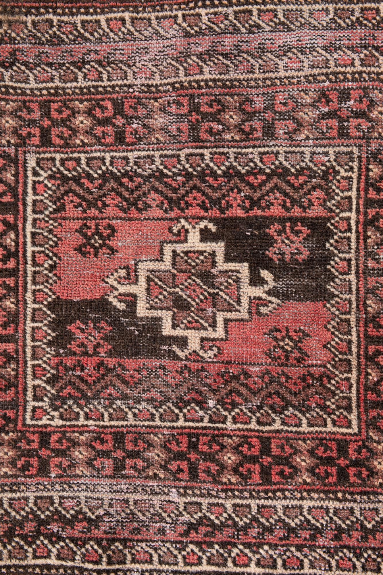 3' 9 x 6' 9 Hand Knotted Ultra Vintage Persian Wool Rug