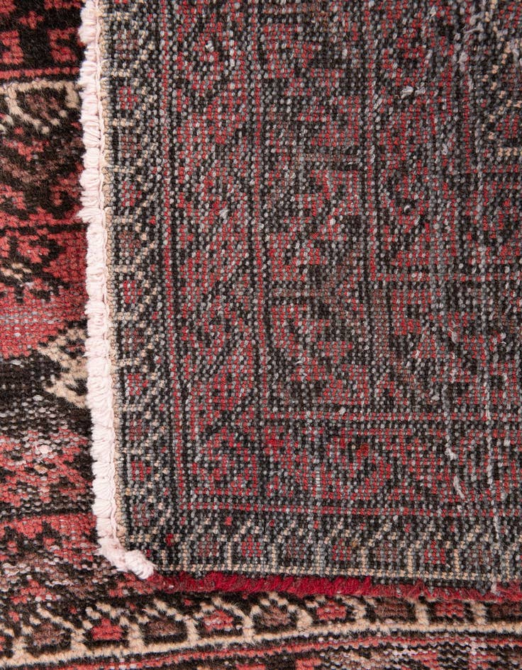 Detail image of 3' 9 x 6' 9  Hand Knotted Ultra Vintage Persian Wool Rug