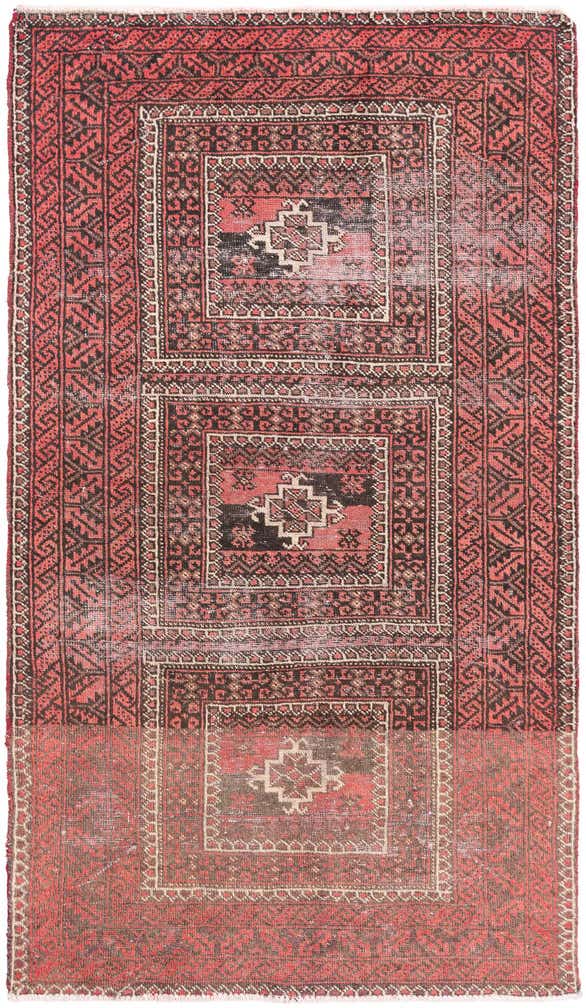 3' 9 x 6' 9 Hand Knotted Ultra Vintage Persian Wool Rug