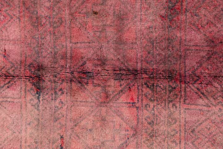 4' 3 x 5' Hand Knotted Ultra Vintage Persian Wool Rug