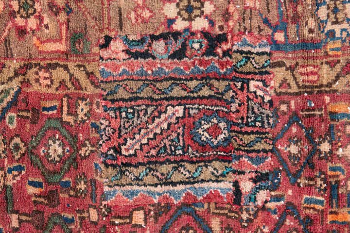 3' 3 x 5' 2 Hand Knotted Ultra Vintage Persian Wool Rug