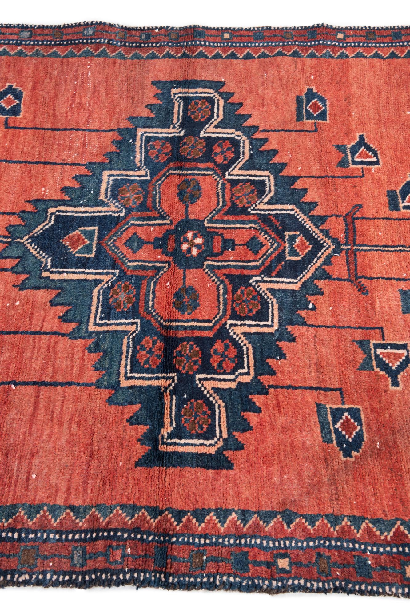 3' 8 x 5' 10 Hand Knotted Ultra Vintage Persian Wool Rug