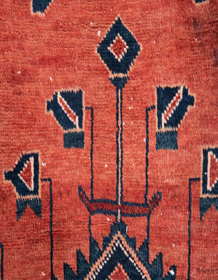 Detail image of 3' 8 x 5' 10  Hand Knotted Ultra Vintage Persian Wool Rug