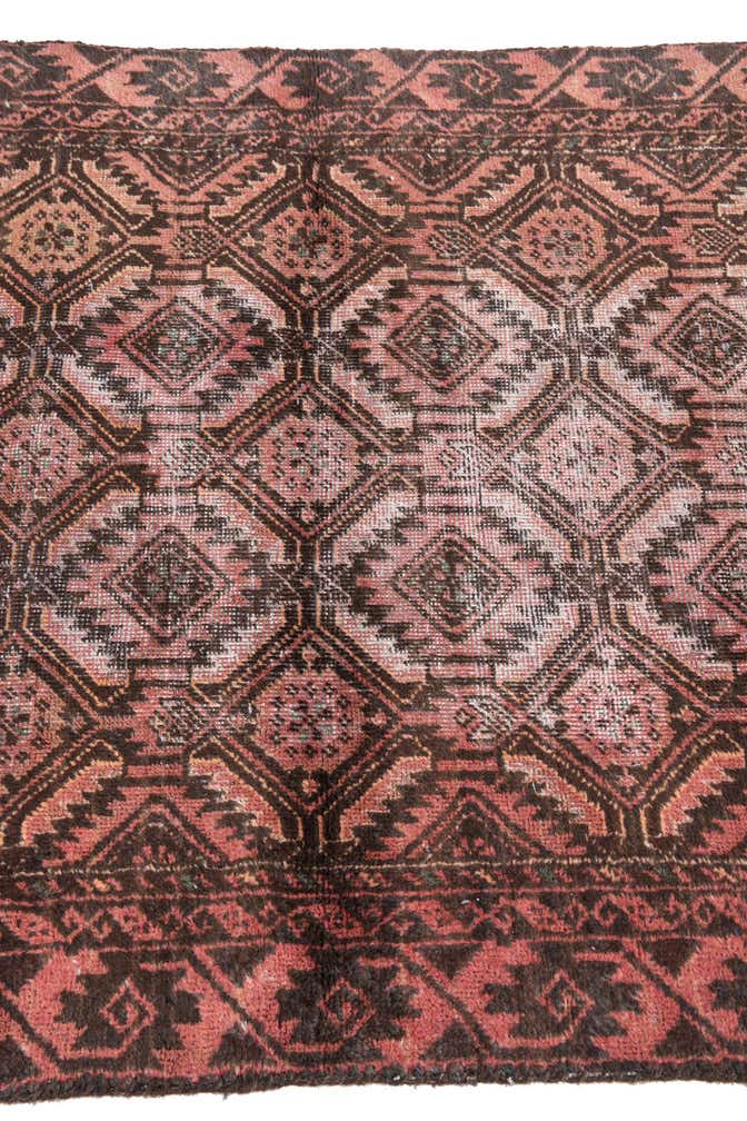 3' 3 x 6' 1 Hand Knotted Ultra Vintage Persian Wool Rug