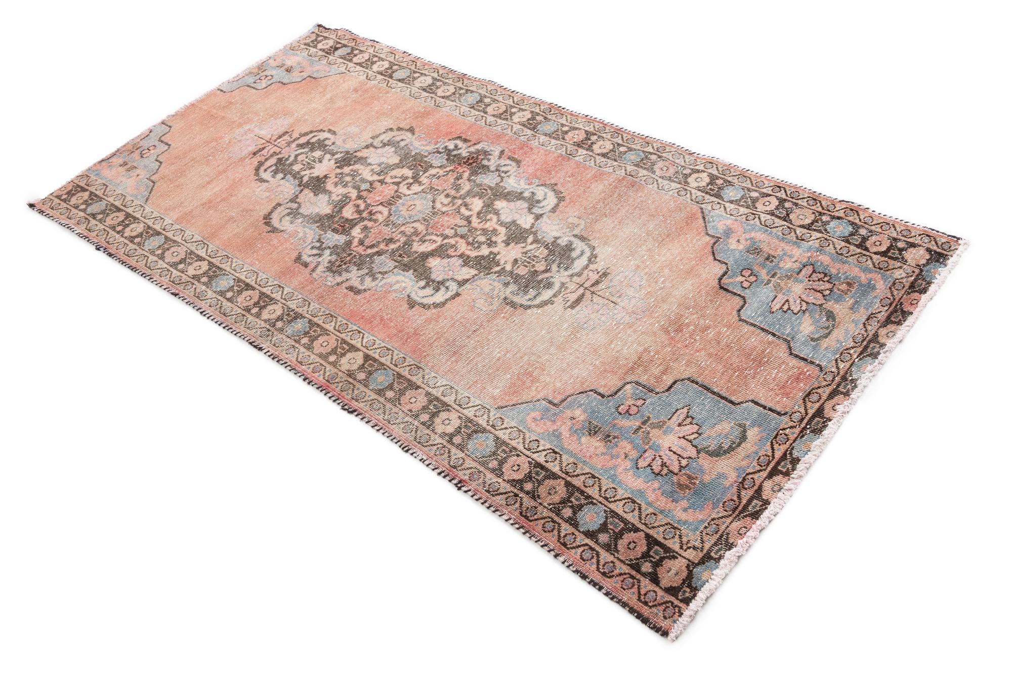 3' 5 x 6' 7 Hand Knotted Ultra Vintage Persian Wool Rug