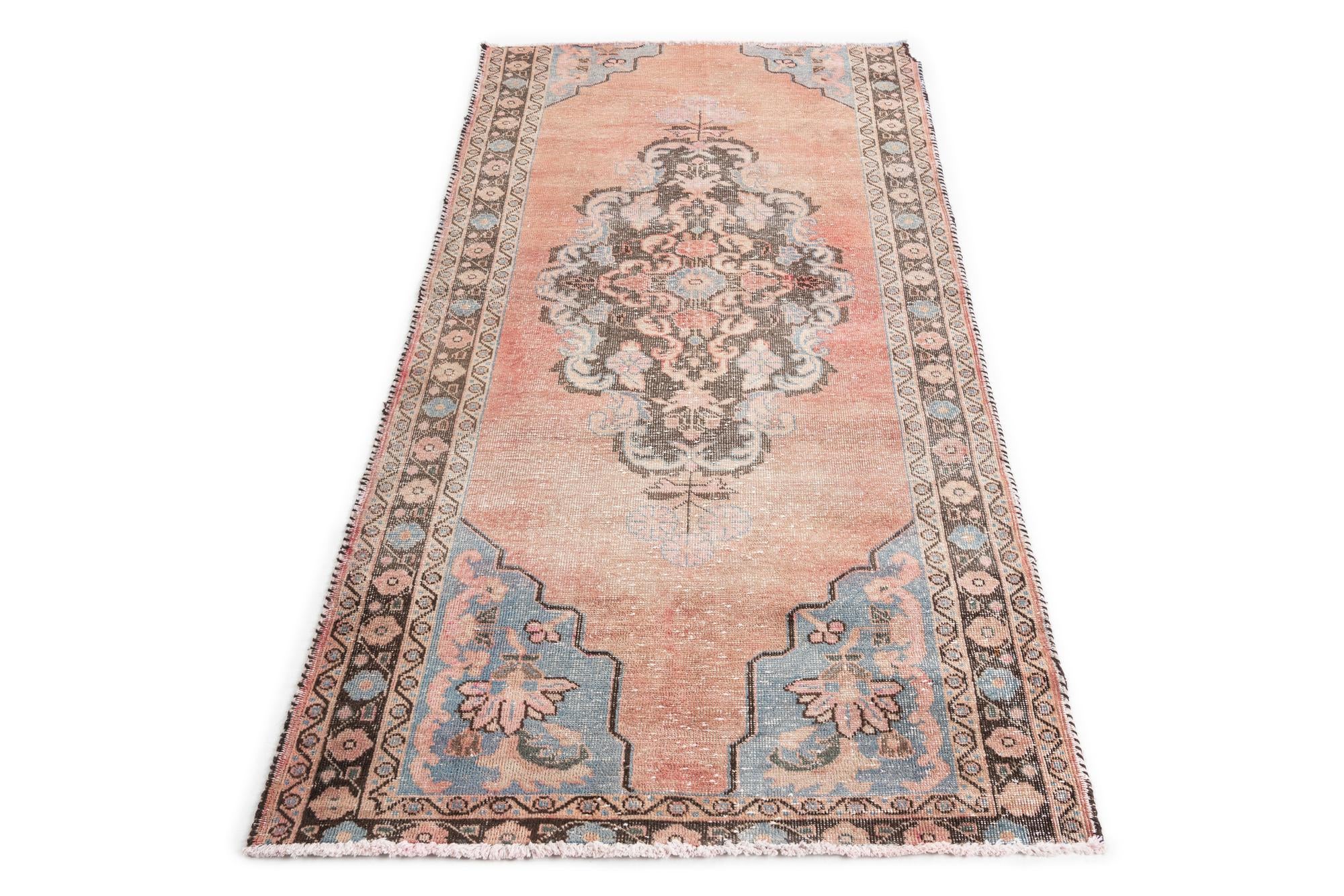 3' 5 x 6' 7 Hand Knotted Ultra Vintage Persian Wool Rug