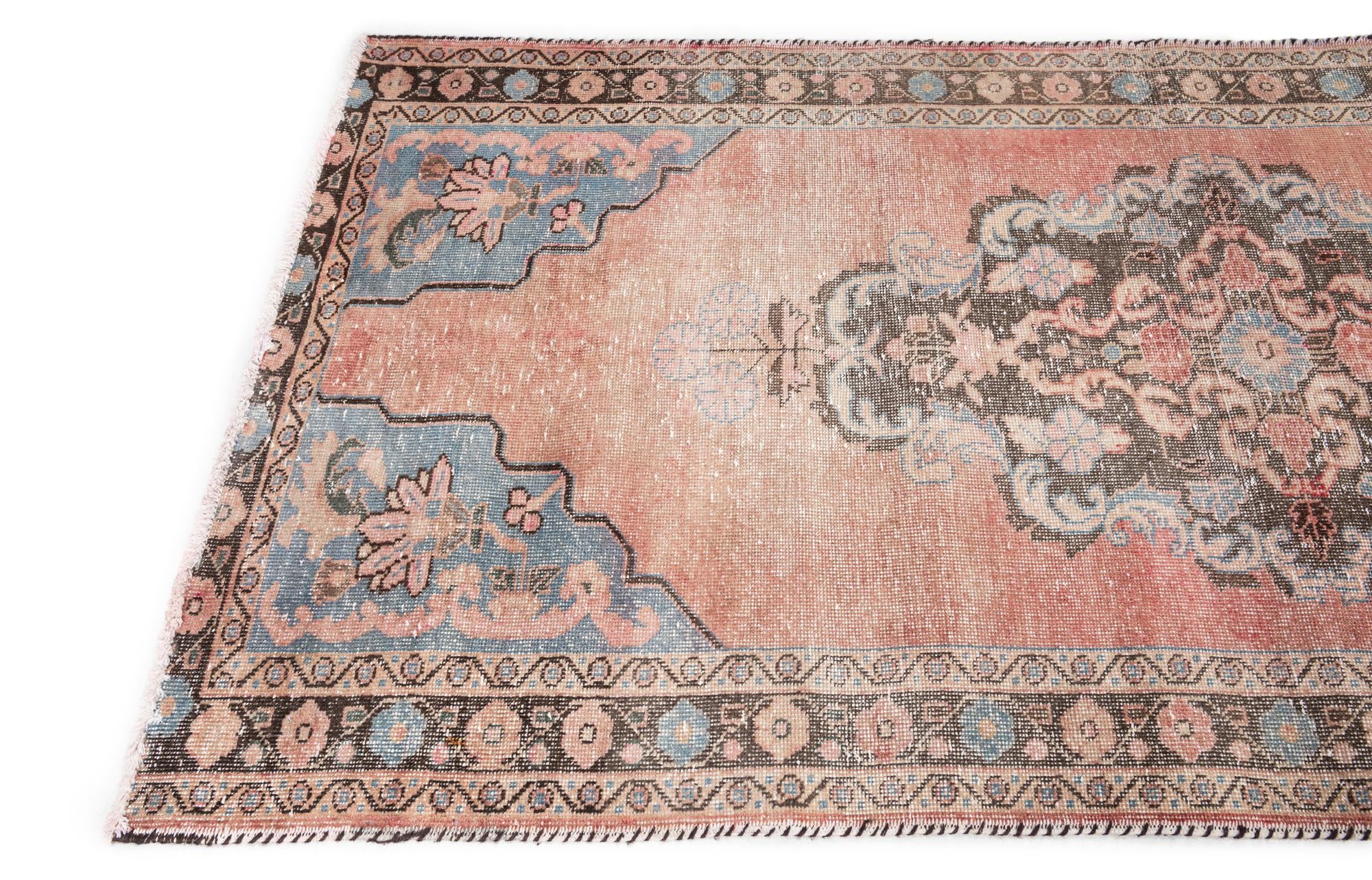 3' 5 x 6' 7 Hand Knotted Ultra Vintage Persian Wool Rug