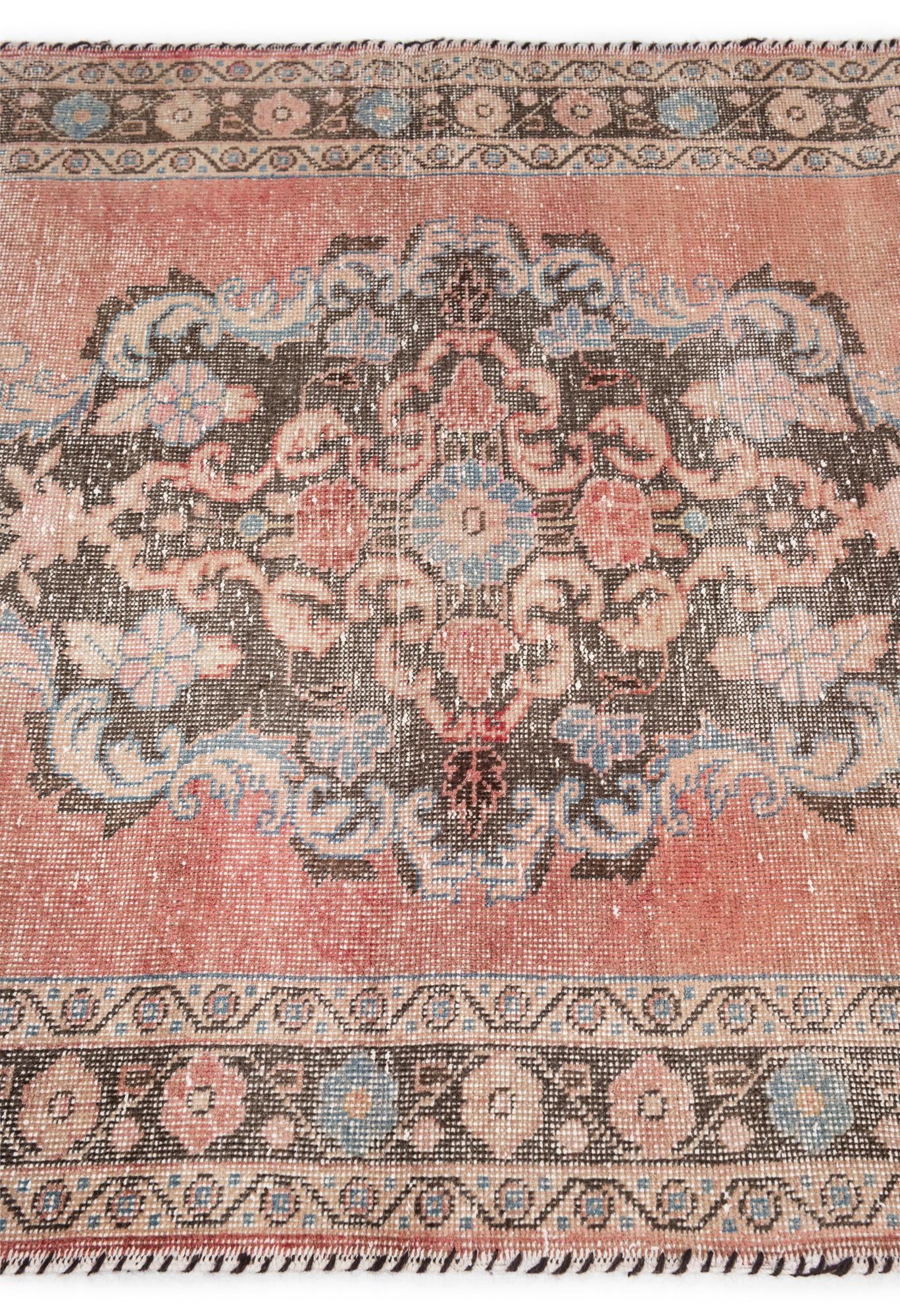 3' 5 x 6' 7 Hand Knotted Ultra Vintage Persian Wool Rug