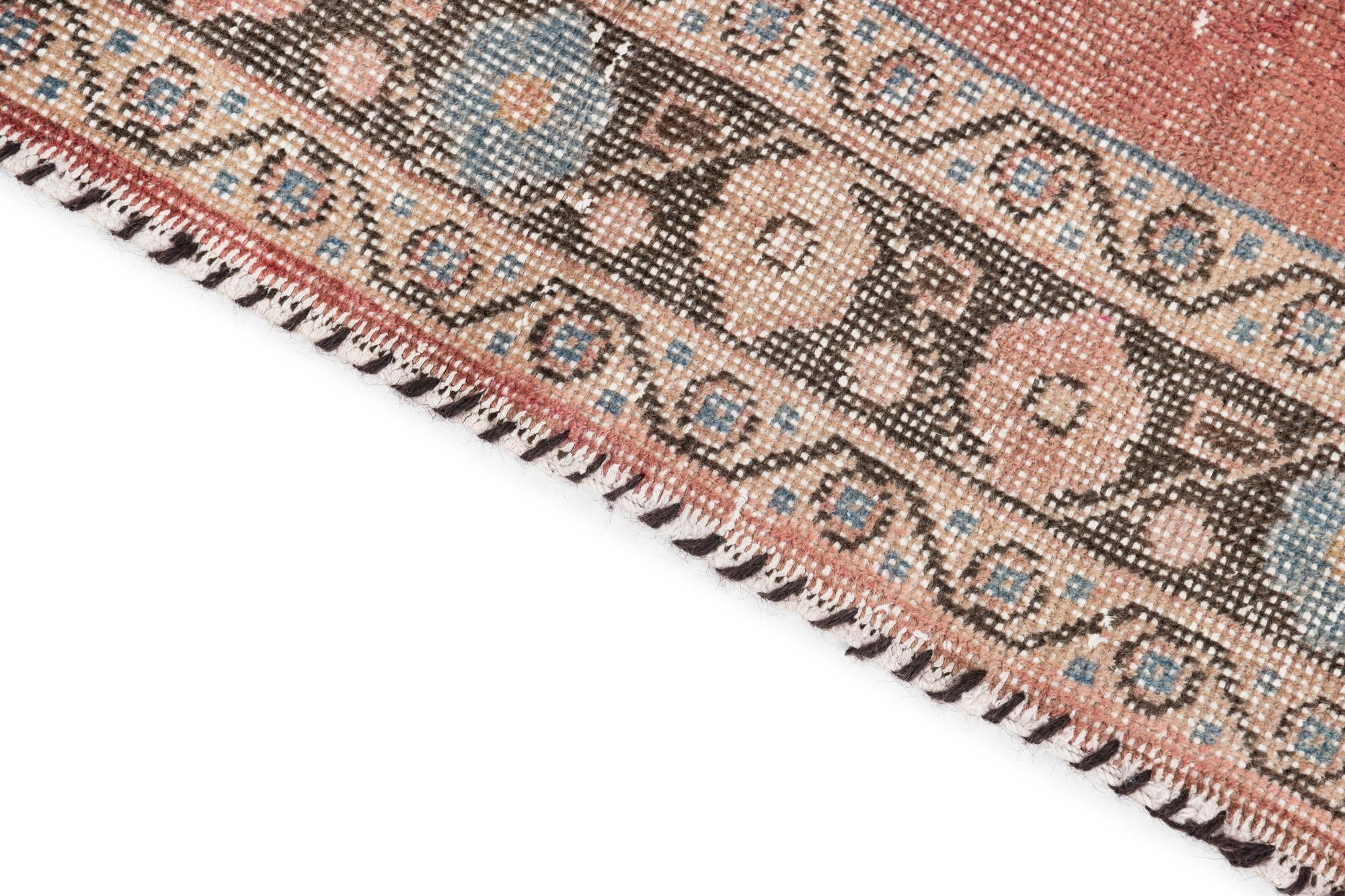 3' 5 x 6' 7 Hand Knotted Ultra Vintage Persian Wool Rug