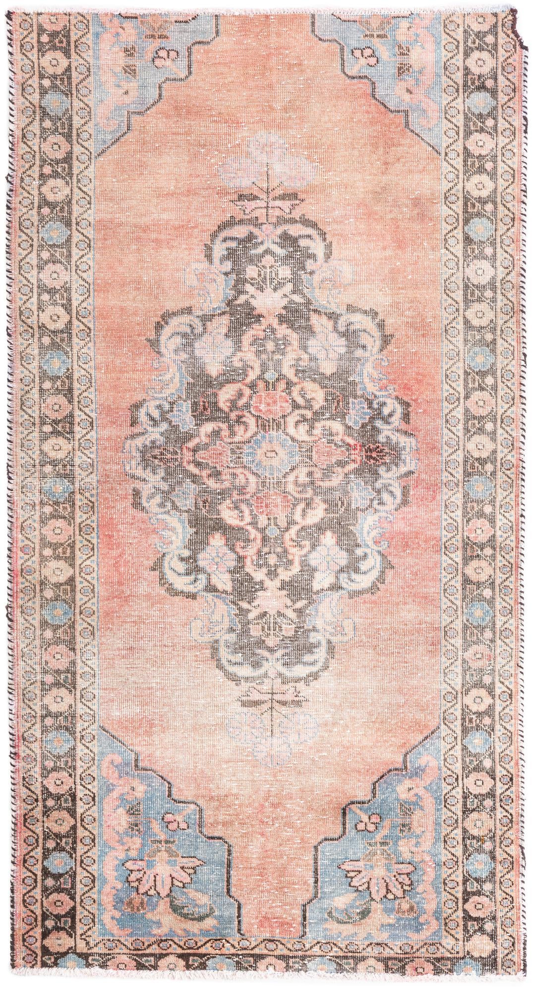 3' 5 x 6' 7 Hand Knotted Ultra Vintage Persian Wool Rug