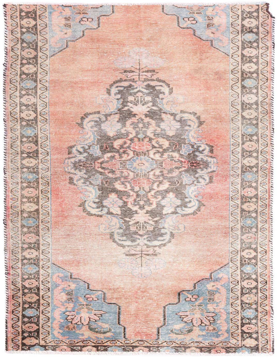 Primary image 3' 5 x 6' 7  Hand Knotted Ultra Vintage Persian Wool Rug