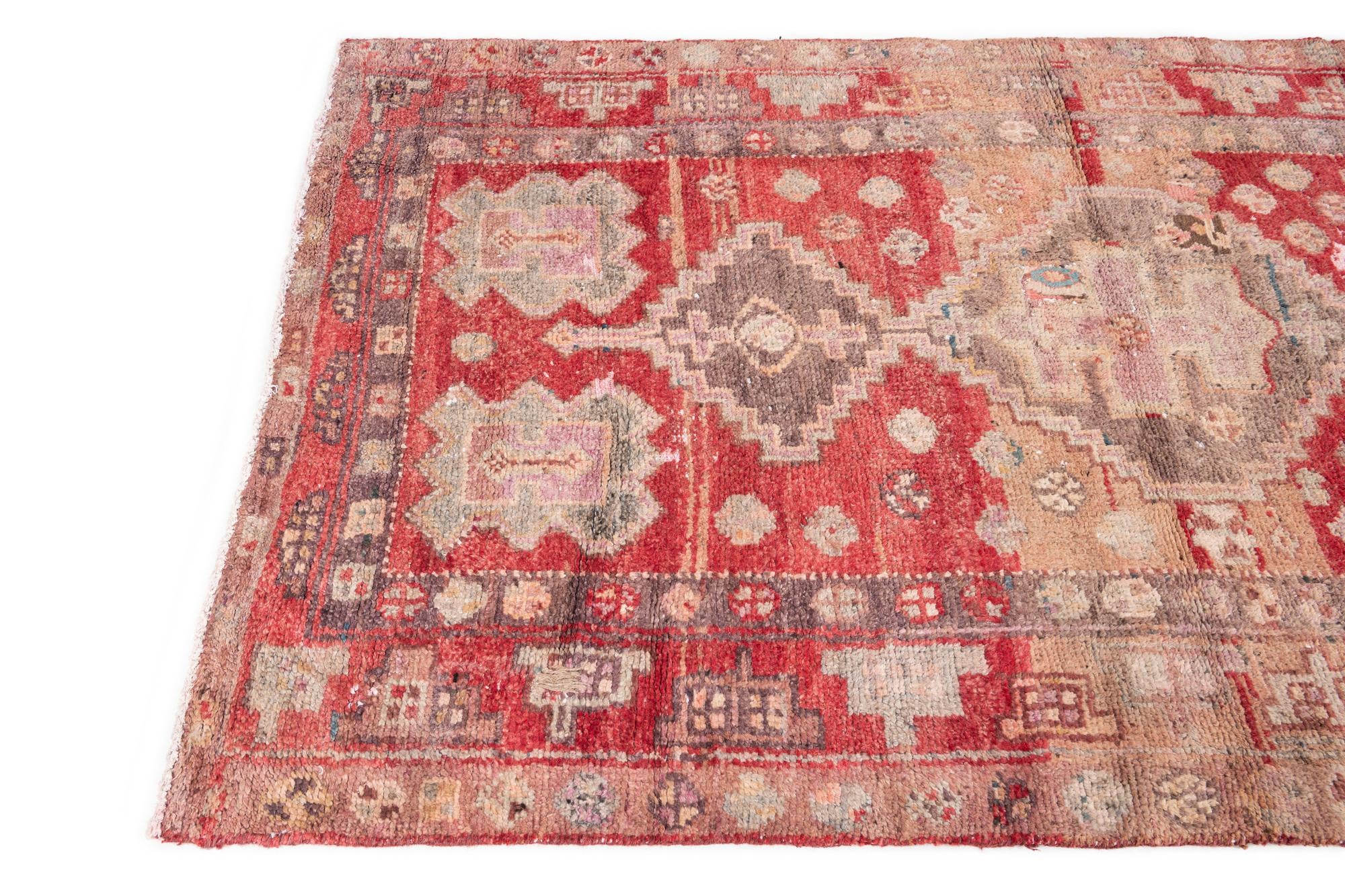 4' x 6' 9 Hand Knotted Ultra Vintage Persian Wool Rug