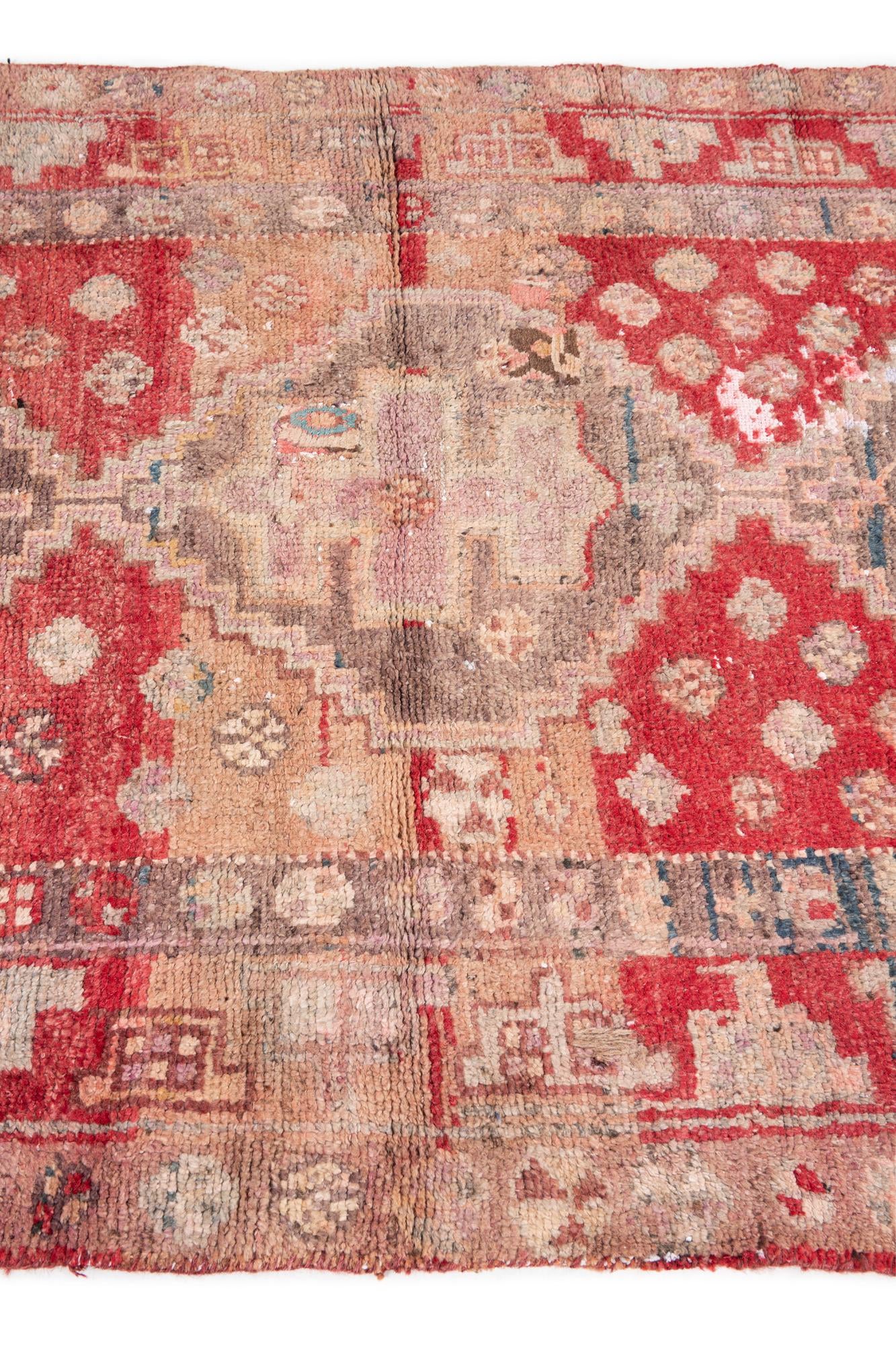 4' x 6' 9 Hand Knotted Ultra Vintage Persian Wool Rug