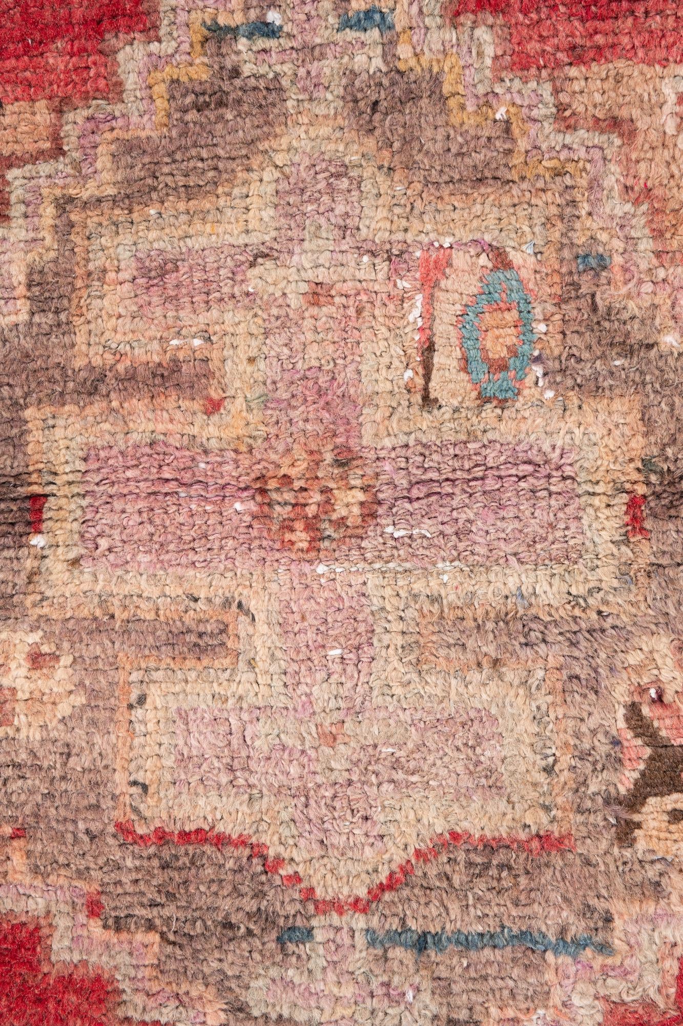 4' x 6' 9 Hand Knotted Ultra Vintage Persian Wool Rug