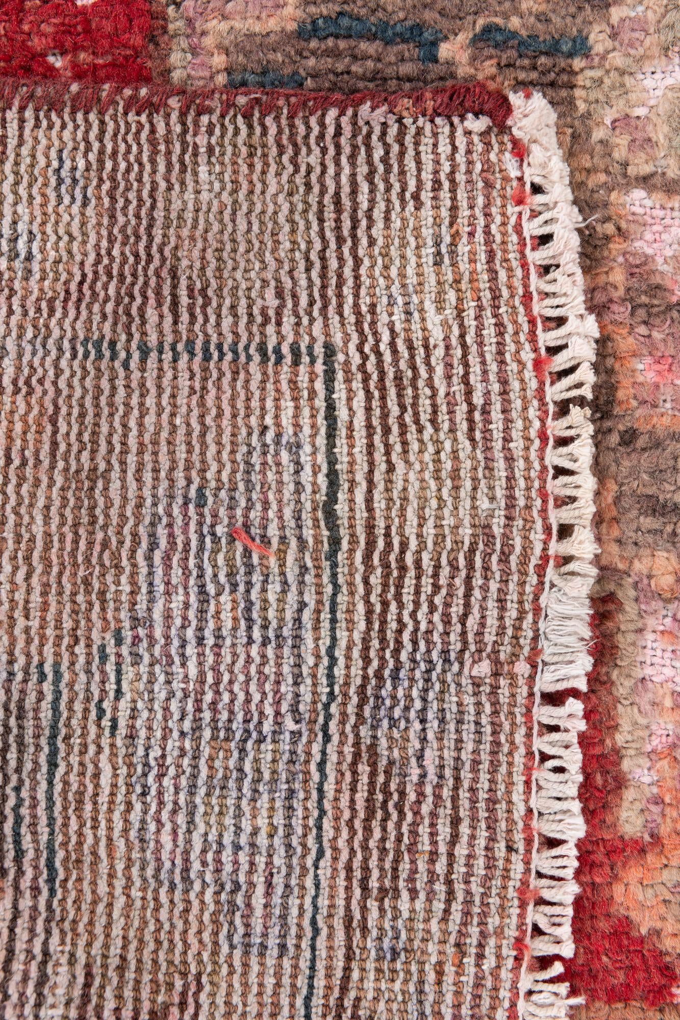 4' x 6' 9 Hand Knotted Ultra Vintage Persian Wool Rug