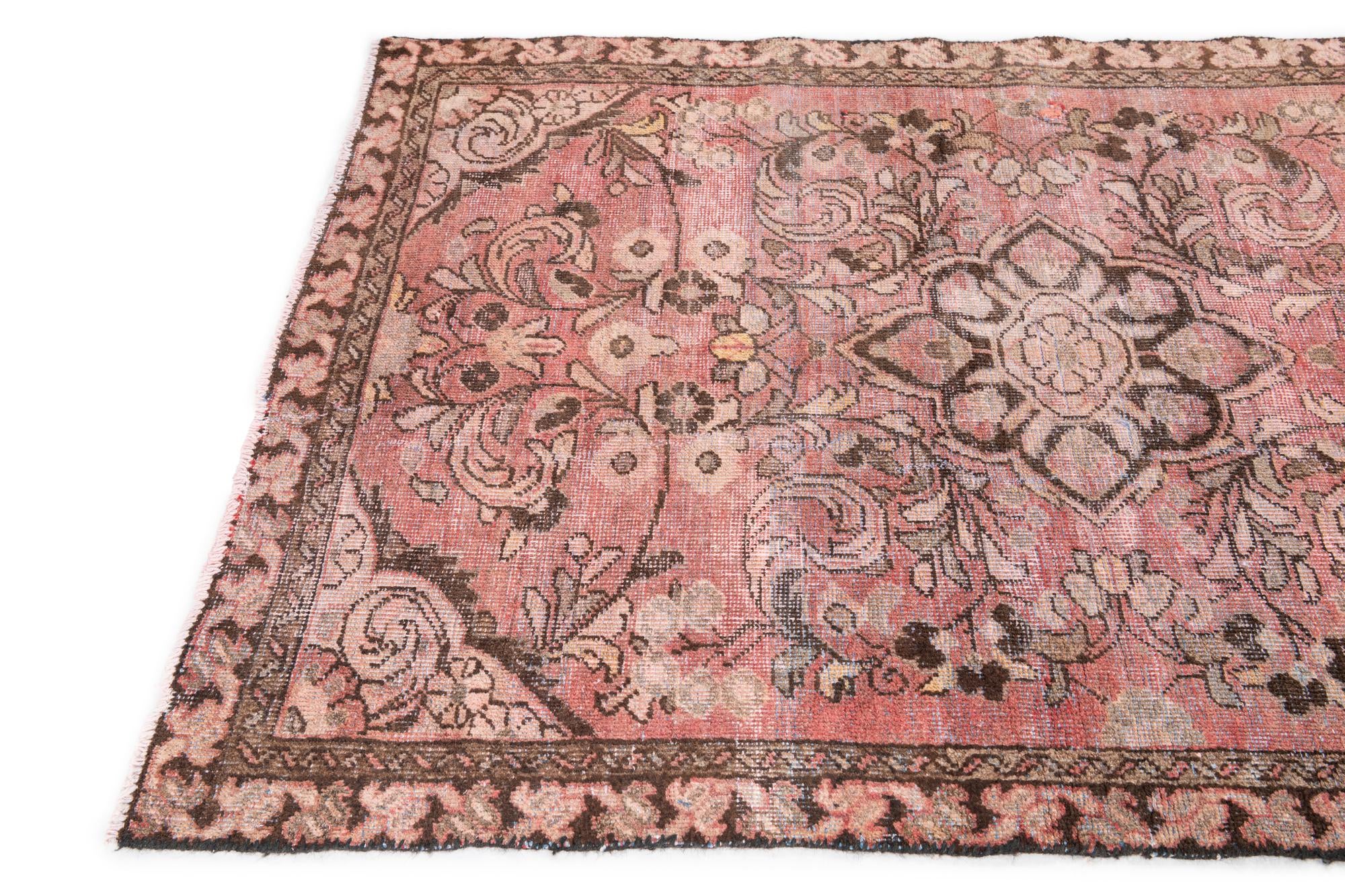 3' 9 x 5' 8 Hand Knotted Ultra Vintage Persian Wool Rug