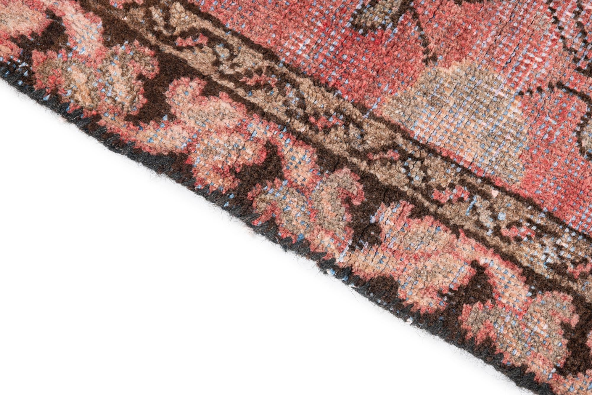 3' 9 x 5' 8 Hand Knotted Ultra Vintage Persian Wool Rug