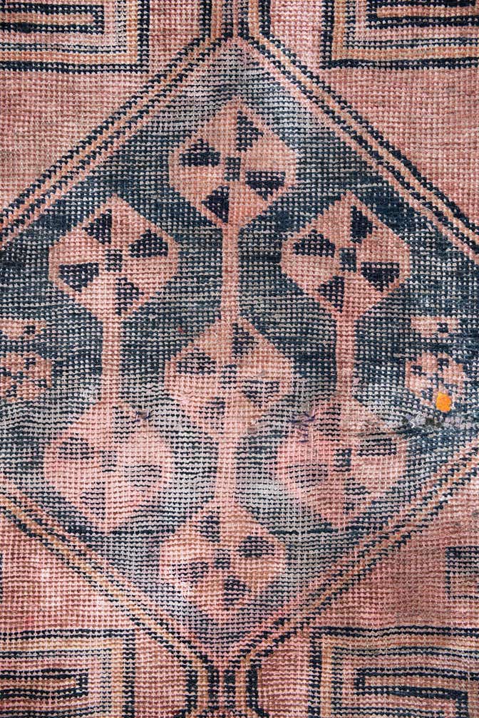 4' 8 x 6' 10 Hand Knotted Ultra Vintage Persian Wool Rug