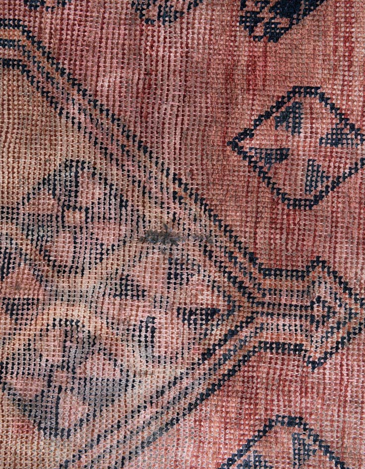 Detail image of 4' 8 x 6' 10  Hand Knotted Ultra Vintage Persian Wool Rug