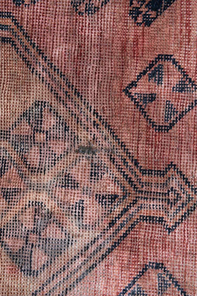 4' 8 x 6' 10 Hand Knotted Ultra Vintage Persian Wool Rug