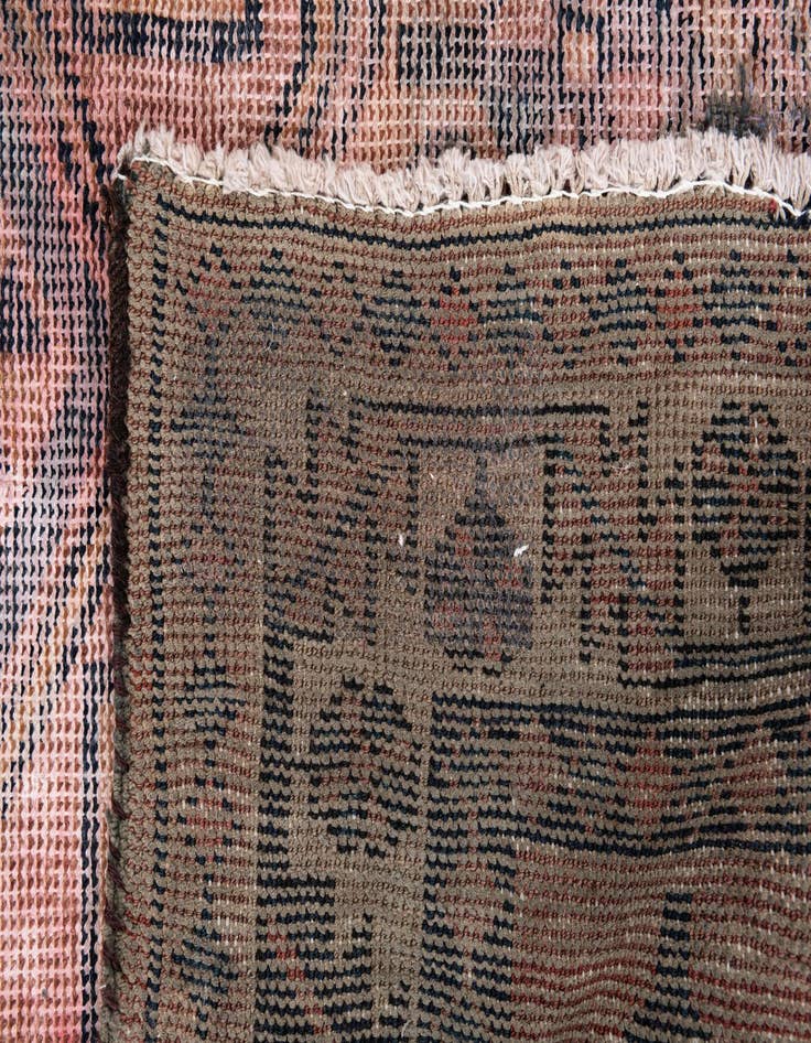 Detail image of 4' 8 x 6' 10  Hand Knotted Ultra Vintage Persian Wool Rug