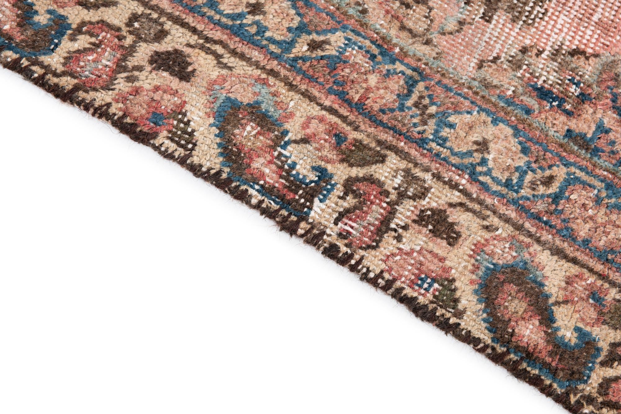 7' 4 x 10' Hand Knotted Ultra Vintage Persian Wool Rug