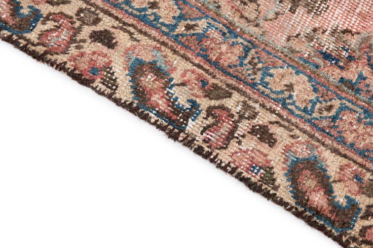 Detail image of 7' 4 x 10' Hand Knotted Ultra Vintage Persian Wool Rug