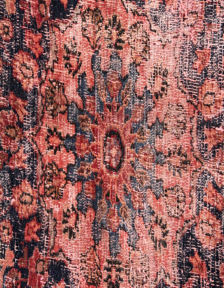 Detail image of 6' 7 x 9' 5  Hand Knotted Ultra Vintage Persian Wool Rug